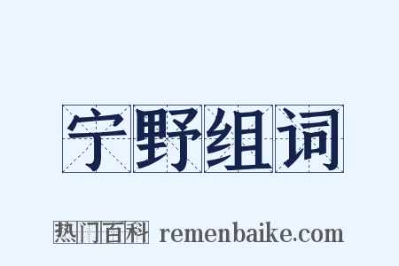 宁野组词是什么意思的图片